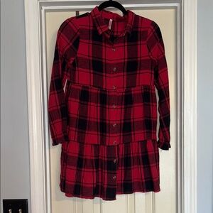 Cozy FabKids Plaid Red girls Dress